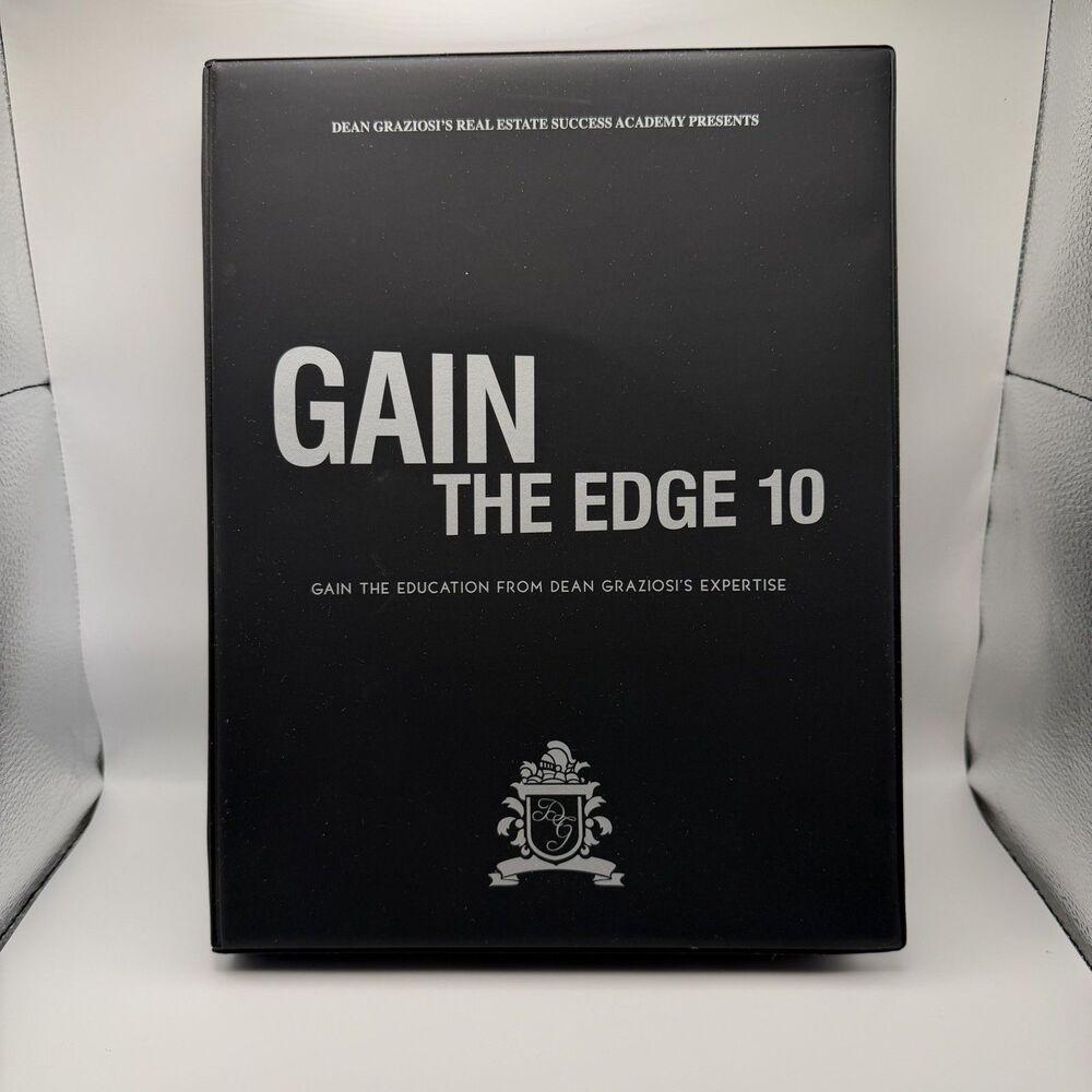 Gain The Edge 10: Education From Dean Graziosi's Expertise 5-Disc & Book New
